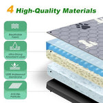 1 Pack Washable Pee Pads for Dogs, Waterproof, Gray | Super Absorbent, Waterproof and Non-Slip; Washable, Reusable Dog Pads for Crates, Playpens, Floors, Furniture and Travel - Gray - Size 65" x 48"