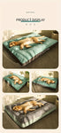 Warm Dog Bed Washable Pet Bed Non-Slip Dog Bed High Backrest Dog Bed Thick Dog - Gray - Size 23.6*18.5in