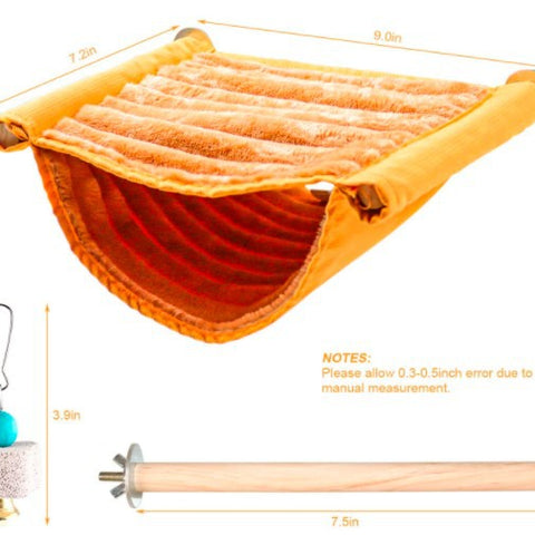 Hamster Hanging Warm Bed House Cage Compatible with Rat Bird Parrot