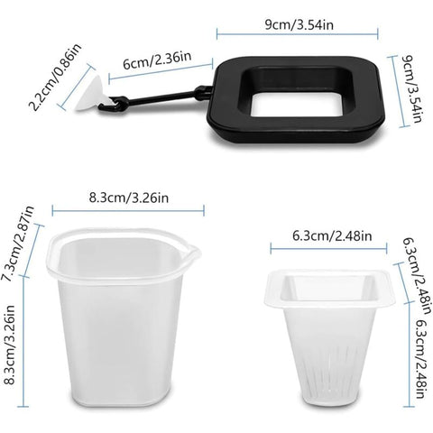 3 In 1 Aquarium Floating Ring Cone Food Dispenser Aquarium Fish Food Dispenser Aquarium Accessory For Goldfish,