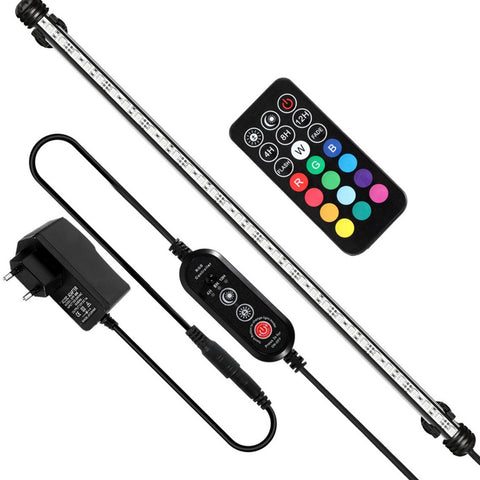 RGB Aquarium Light with Controller - Length 48.5 cm - 5.4 Watt - Aquarium Lamp - Aquarium Lamp - Aquarium Lamp - Dimmable