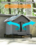 1 Pack Gray Cat and Dog Bed, Waterproof Insulated Durable Pet House Compatible with Cats and Dogs, 36x36cm