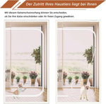 Reinforced cat door protection durable breathable insect-repellent mesh scratch-resistant pet safe, 90x200cm, White