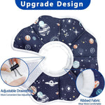 1 Adjustable Protective Collar for Cats and Dogs with Velcro, Blue, S, Compatible with Cats