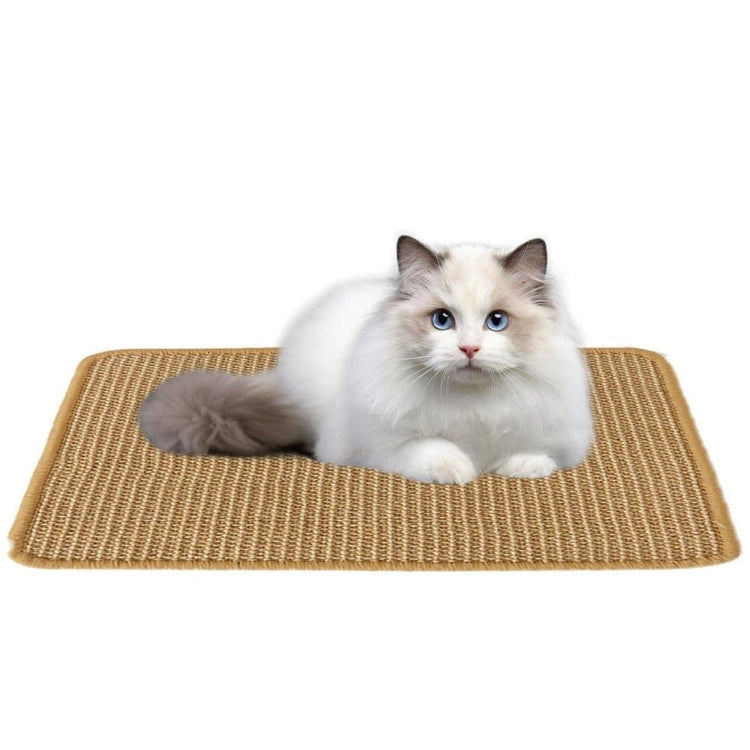 Natural Jute Cat Scratching Mat, Durable Floor Mat and Sustainable Cat Furniture, 40x60cm