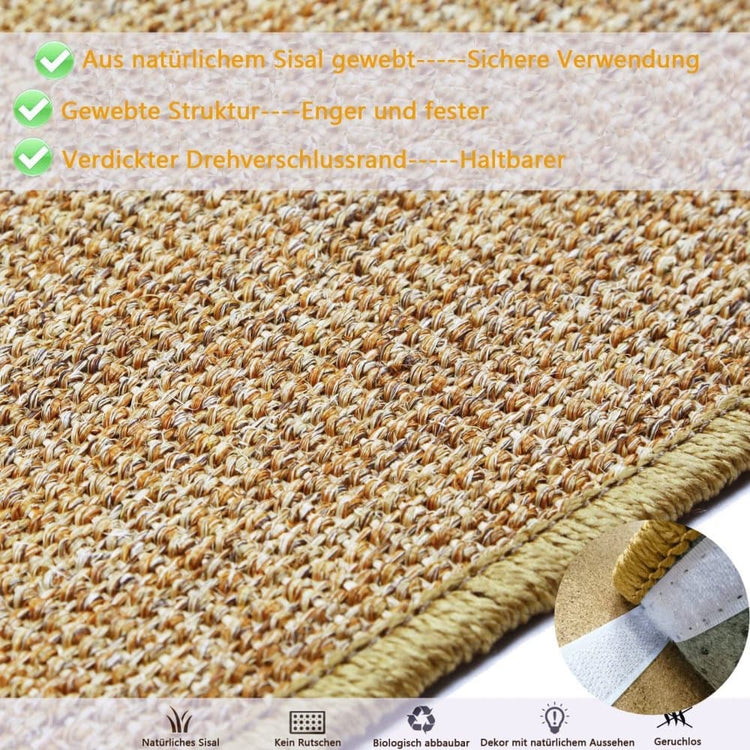 Natural Jute Cat Scratching Mat, Durable Floor Mat and Sustainable Cat Furniture, 40x60cm
