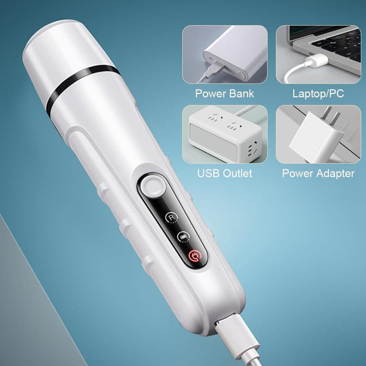 Electric Nail Clippers for Dogs and Cats with LED Light, Low Noise Pet Nail Trimmer, Compatible with All Breeds, SZ1