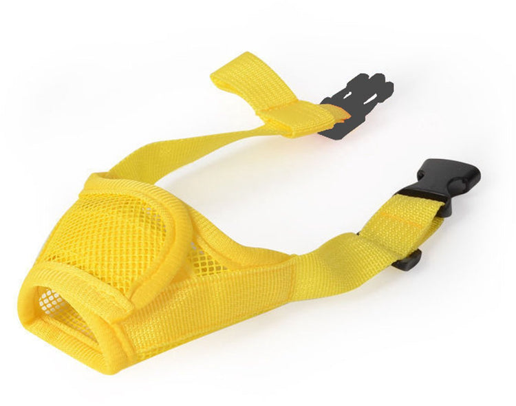 Muzzle for dogs - Soft, breathable - Small dogs, size L yellow