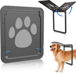 Dog Flap Screen Door - Dog Door Interior Door - Dog Flap Fly Screen - Cat Flap Screen Door - Cat Door Interior Door - 42 X 37cm - Lockable - Pet Flap Screen Door - Dog Flaps With Lock - Suitable For Medium And Large Dogs