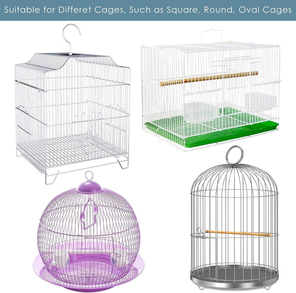 Birdcage Mesh Cover - Universal Birdcage Cover - Birdcage Splash Guard - Seed Catcher - Dust Cover for Birdcage - Birdcage Cover Skirt - Dustproof Mesh Cover - Dust Cover - Net - Birdcage Accessories - 40*150-220 cm - Black and White