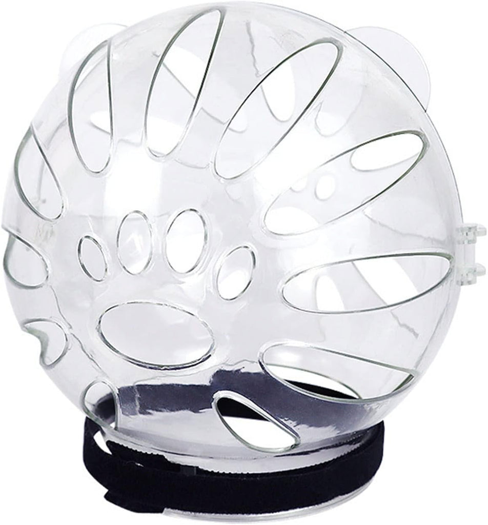 Pet Recovery Space Helmet Anti-Lick/Anti-Bite Head-Cover Breathable- Helmet Grooming Help Supplies Muzzles for Biting