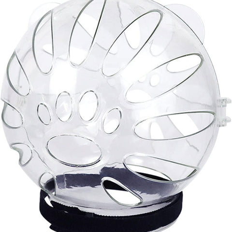 Pet Recovery Space Helmet Anti-Lick/Anti-Bite Head-Cover Breathable- Helmet Grooming Help Supplies Muzzles for Biting