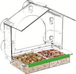 Birdhouse for on or attached to the window, Birdhouse with Suction Cups, Bird Feeder Transparent Window, Feeding Station, Includes Suction Cups