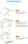 Birdhouse for on or attached to the window, Birdhouse with Suction Cups, Bird Feeder Transparent Window, Feeding Station, Includes Suction Cups