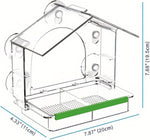 Birdhouse for on or attached to the window, Birdhouse with Suction Cups, Bird Feeder Transparent Window, Feeding Station, Includes Suction Cups