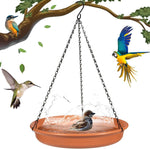 bird drinking bowl, outdoor bird baths, Hanging bird bath, 24CM, for Attracting and Watching Small Wild Birds from Your Window at Home