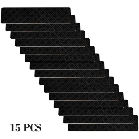 Stair Treads for Wooden Steps, Soft Stair Treads, 8 x 30 Inch Reusable Carpet Stair Treads, Washable Stair Runners for Wooden Steps Non Slip Stair Rugs #12_Gray