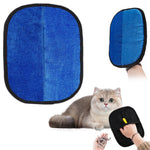 1 Pair Double-Sided Pet Grooming Gloves, Reusable Hair Removal Mitts for Cats and Dogs, Sofas, Clothing and Car Seats, Green 1, 18.5 x 24 cm