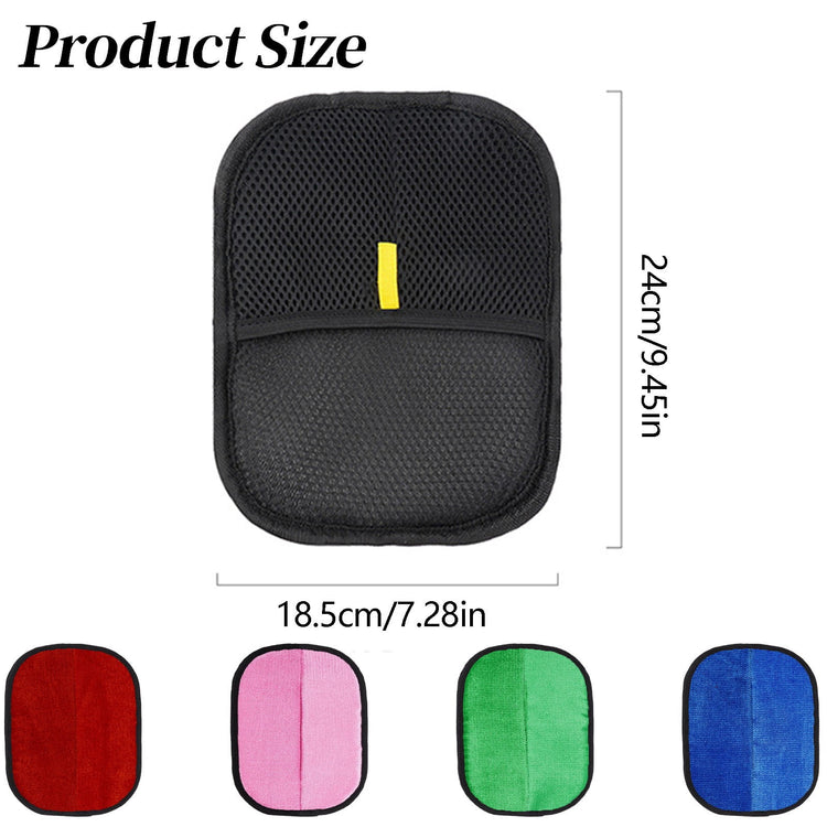 1 Pair Double-Sided Pet Grooming Gloves, Reusable Hair Removal Mitts for Cats and Dogs, Sofas, Clothing and Car Seats, Green 1, 18.5 x 24 cm