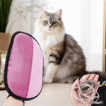 1 Pair Double-Sided Pet Grooming Gloves, Reusable Hair Removal Mitts for Cats and Dogs, Sofas, Clothing and Car Seats, Green 1, 18.5 x 24 cm