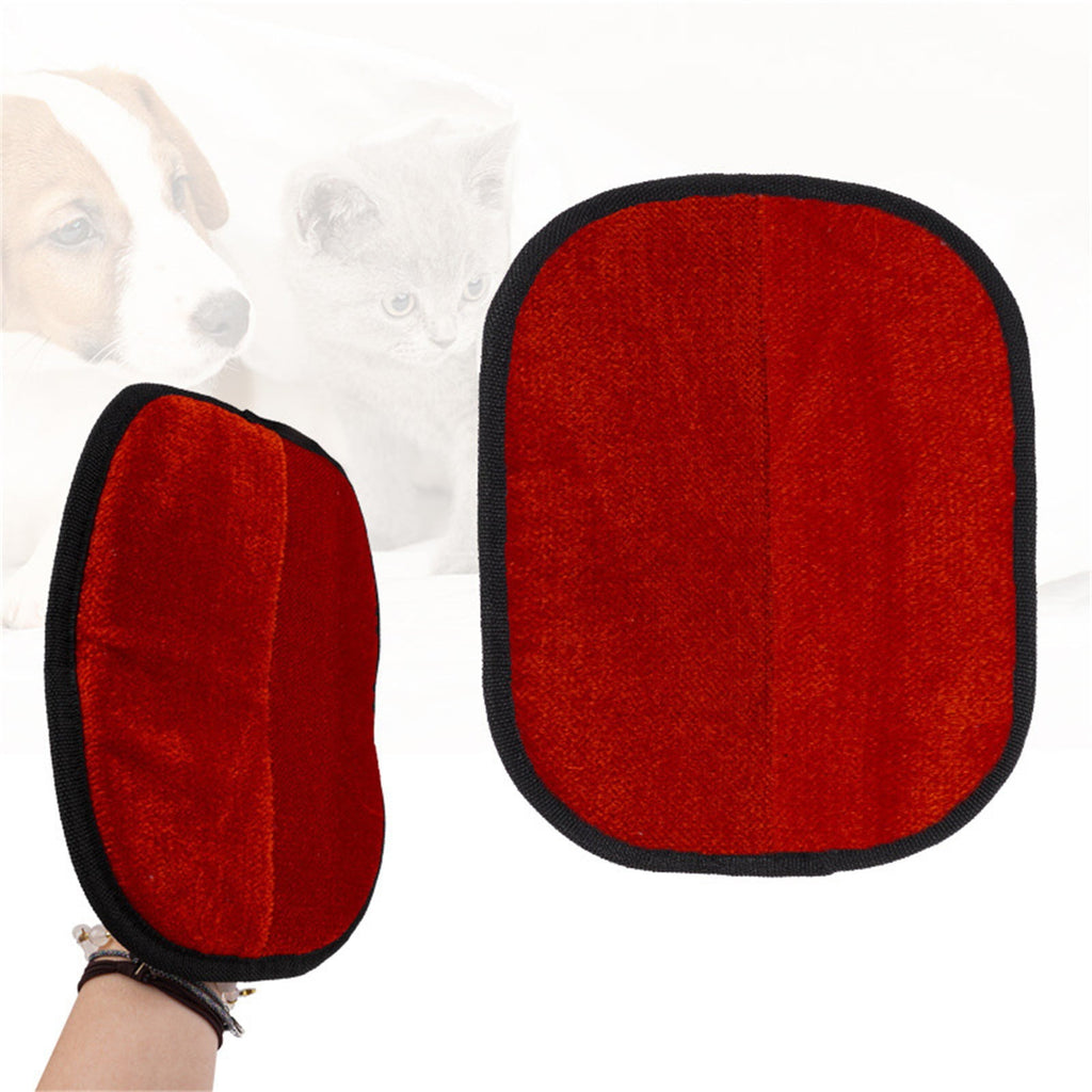 1 Pair Double-Sided Pet Grooming Gloves, Reusable Hair Removal Mitts for Cats and Dogs, Sofas, Clothing and Car Seats, Green 1, 18.5 x 24 cm