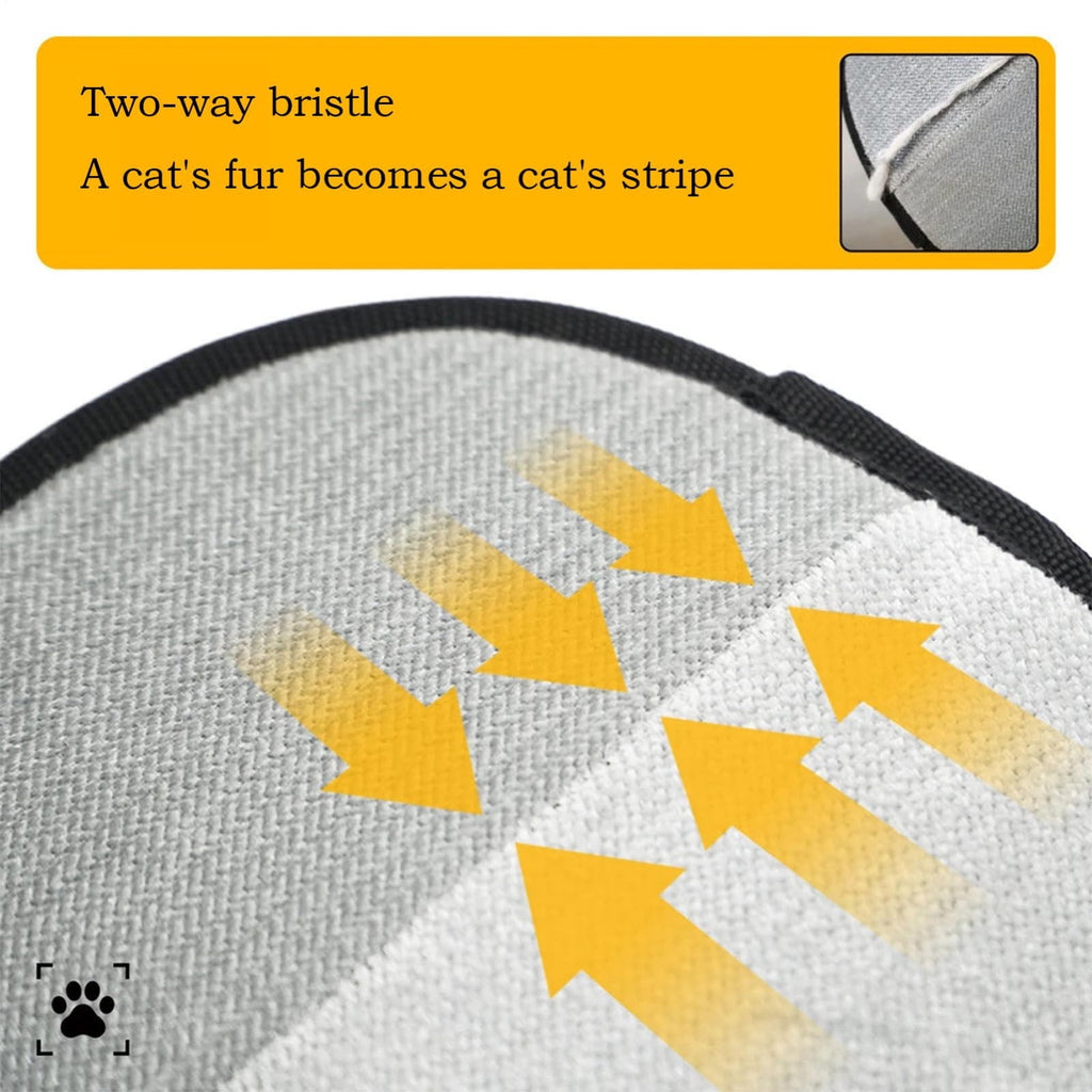 1 Pair Double-Sided Pet Grooming Gloves, Reusable Hair Removal Mitts for Cats and Dogs, Furniture, Clothing and Car Seats