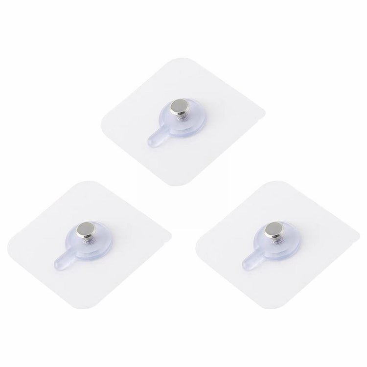 Self Adhesive Picture Hooks, Heavy Duty Picture Hangers Without Nails, Wall Hooks for Hanging, Transparent Waterproof Frame Hangers, Sticky Hook for Bathroom Kitchen, 3 Pcs, 2.4x2.4 2.4" x 2.4" White/3 Pcs