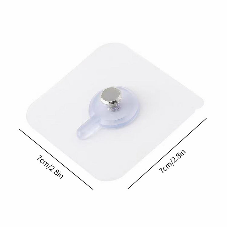 Self Adhesive Picture Hooks, Heavy Duty Picture Hangers Without Nails, Wall Hooks for Hanging, Transparent Waterproof Frame Hangers, Sticky Hook for Bathroom Kitchen, 3 Pcs, 2.4x2.4 2.8" x 2.8" White/3 Pcs