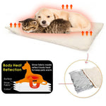 Self Warming Cat Dog Bed with Heat Storage Aluminum Foil,Machine Washable Pet Mat for Indoor Outdoor Use,No Electricity Needed for Cozy Warmth,Suitable for Pets Up to 25 Pounds