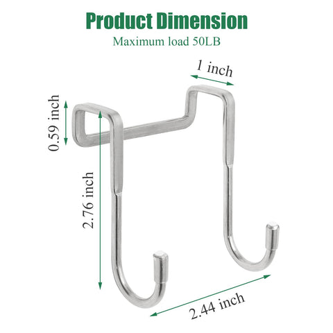 6 Pieces No-Drill Bathroom Hooks with Suction Mount for Towels, Sponges and Kitchen Accessories, Reusable Wall Storage