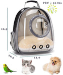 Pet Carrier Backpack with Clear Window, Breathable Travel Bag for Cats and Small Dogs, Hiking, Vet Visits and Transport, Black