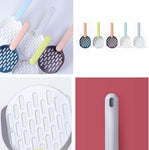 1 Piece Cat Litter Scoop with Open Holder and Storage Base, Durable Plastic Sifter for Hygienic Litter Box Cleaning, Blue