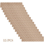 4-Piece Non-Slip Stair Treads, Self-Adhesive Striped Carpet Mats, Absorbent & Quiet Step Pads, Can Be Cut to Fit, Washable for Indoor Staircase Safety\u200b\u200b Khaki