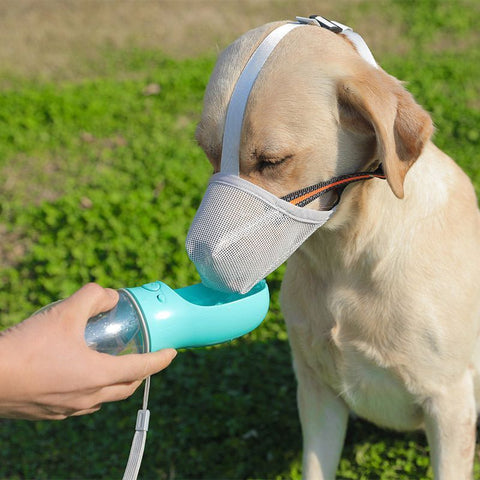 Black Mesh Dog Muzzle L, Drinkable