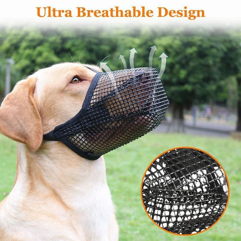 Grey Mesh Dog Muzzle S, Drinkable