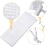 6 Pieces White Finch Sock Feeders, Thistle Seed Hanging Bird Feeder Bags for Outdoor Garden Yard Wild Birds, 4.7 x 11 in