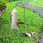 6 Pieces White Finch Sock Feeders, Thistle Seed Hanging Bird Feeder Bags for Outdoor Garden Yard Wild Birds, 4.7 x 11 in