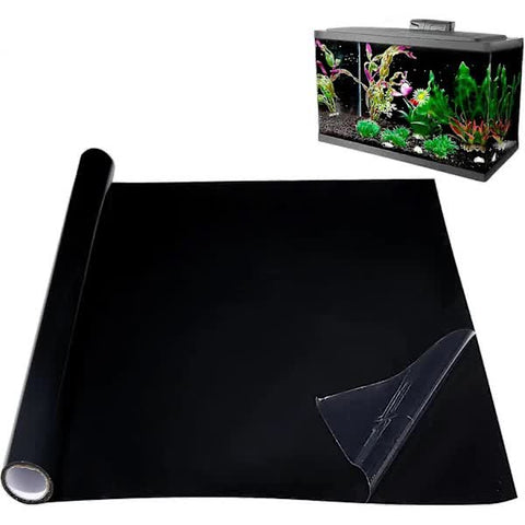 /NN/ Aquarium Background | Static Adhesive Black Aquarium Poster | Aquarium Poster