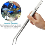 Aquarium Aquascaping Kit 5 in 1 Stainless Steel Aquarium Tank Aquatic Plant Tools Sets Tweezers Scissors Spatula