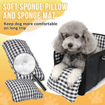 1 Piece Dog Car Seat with Armrest Padded Black, up to 5 kg