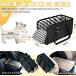 1 Piece Dog Car Seat with Armrest Padded Beige, up to 5 kg