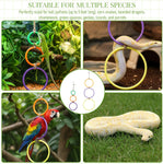 2 Pcs Snake Climbing Rings Snake Enrichment Toys for Ball Python Ball Python Tank Accessories, Reptile Enclosure Accessories Reptile Tank Accessory for Bearded Dragon, Chameleon, Lguana, Gecko, Lizard