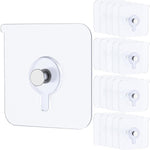 20 Pcs Adhesive Picture Hooks 20 lbs Max 2.2”Load No Drill Screw Stickers Heavy Duty Picture Hangers Without Nails No Nail Wall Hooks for Hanging Frame Hanger Sticky Hook for Bathroom Kitchen