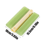 Cat Corner Brush Self-Adhesive - 1 Piece Green - Cat Massage Grooming Tool Wall Mounted Corner Hair Remover for Pet Fur Care