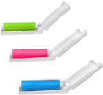 3 Pack Reusable Washable Silicone Pet Hair Remover Roller for Clothes Furniture Carpets - Effective Lint and Fur Removal Tool