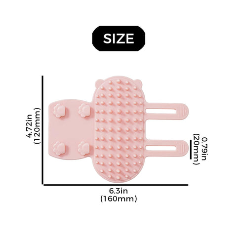 3 Pack Adjustable Silicone Massage Cat Grooming Brush Self-Cleaning Corner Wall Mounted Cat Scratching Comb for Table Legs