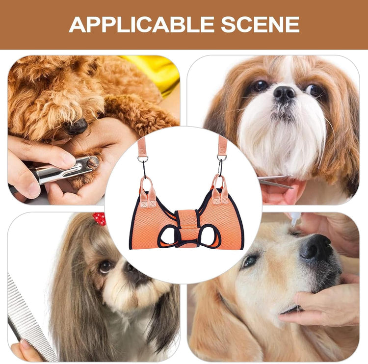 Durable Pet Grooming Restraint Band for Safe Dog Cat Nail Trimming Hanging Bed Helper