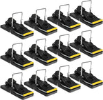 Mouse Traps, Mouse Traps Indoor for Home Quick Effectively, Reusable Mice Trap for House Indoor Outdoor Kill Safe for Family and Pet 12 Packs