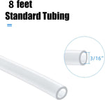 Aquarium Tubing 8 Feet, Airline Tubing, Standard 3/16” Air Hose for Fish Tank Air Pump,Hydroponics and Pond,Clear