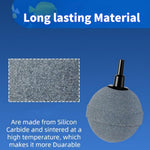 Air Stones for Ponds 2 Inch, Long Lasting Aerator Oxygen Differ, Air Pump Accessories for Aquariums, Fish Tanks, Hydroponics and DWC Reservoirs 4 Pack